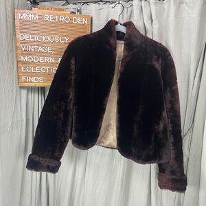 Vintage Skinner Brown Thick Fur Jacket